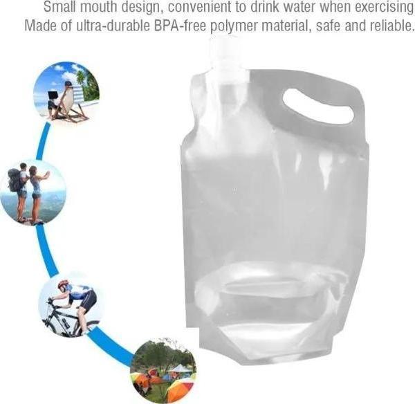 Plastik Kapaklı Su Torbası 1 Litre - Image 1