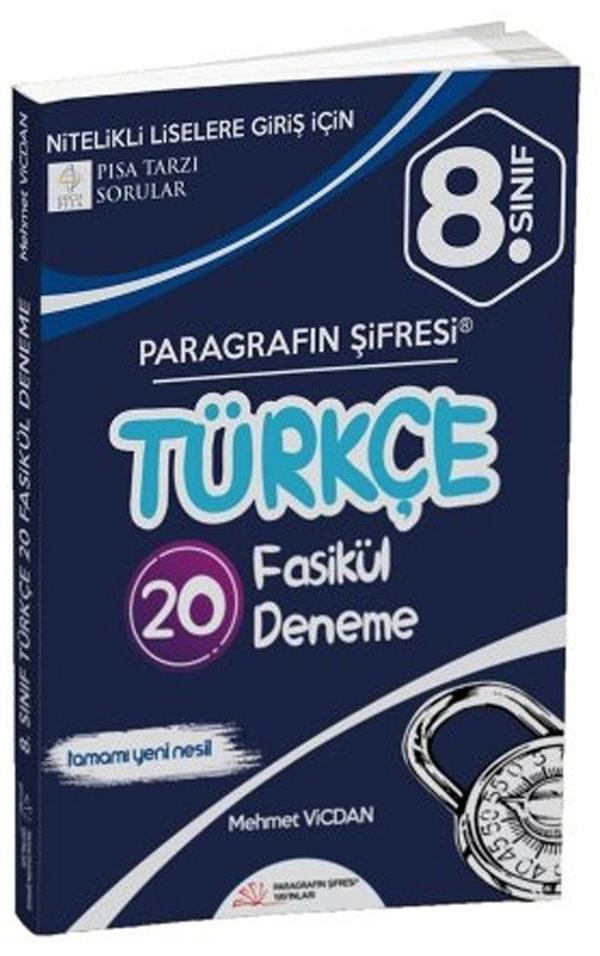 Paragrafın Şifresi Yayınları 8. Sınıf Türkçe 20 Li Deneme Sınavı - Paragrafın Şifresi - Image 1