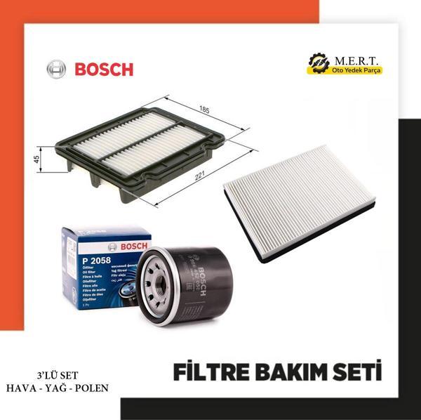 Chevrolet Aveo 1.2 Benzinli Filtre Bakım Seti Bosch 72 Ps T250 - Image 1