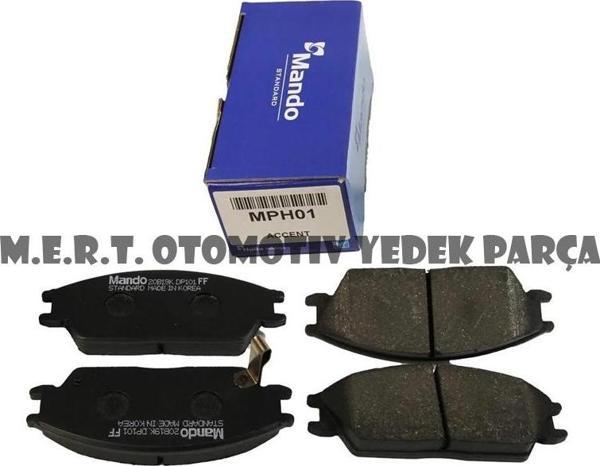 MANDO - Hyundai Accent 95-00 Yumurta Kasa Ön Fren Balatası - Image 1