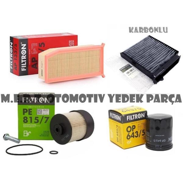 Dacia Duster 1.5 Dci Filtron Filtre Bakım Seti (2013-2018) 553533135 - Image 1