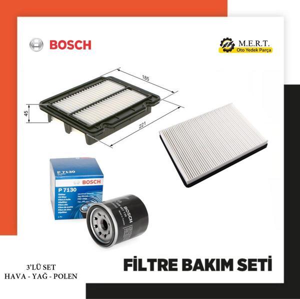 Chevrolet Aveo 1.2 Benzinli Filtre Bakım Seti Bosch 84 Ps T250 - Image 1