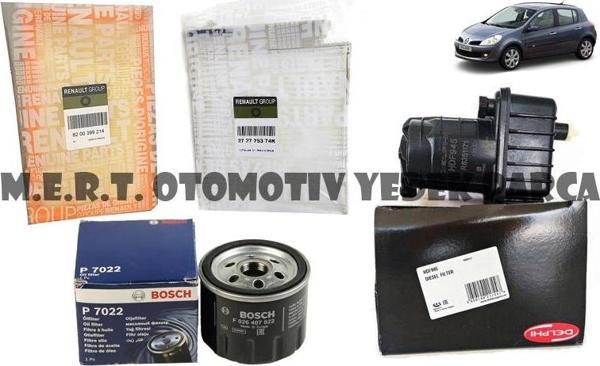 Renault Clio 3 1.5 DCi Filtre Bakım Seti 2005-2012 - Image 1