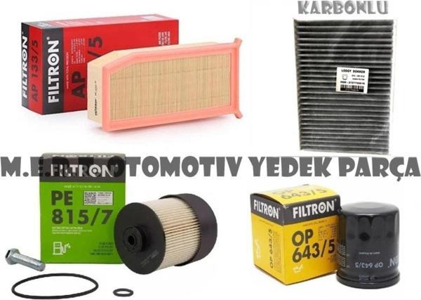 Dacia Lodgy 1.5 Dci Filtron Filtre Bakım Seti (2012-2018) 553532900 - Image 1
