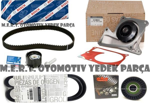 Megane 4 1.5 DCi Triger Seti + Devirdaim + V Kayışı + Rulman - Image 1