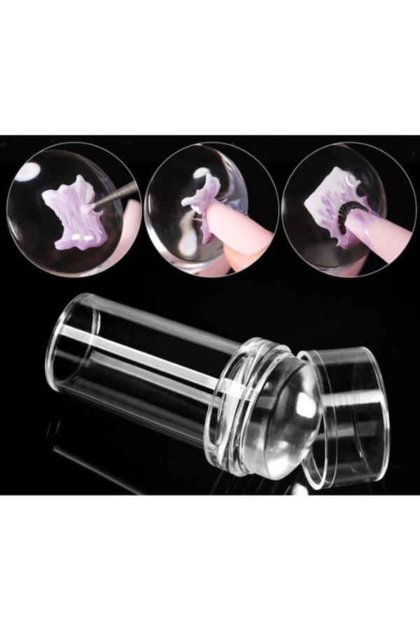 Mor Salkım Home Tırnak Süs Damgası Silikon French Stamper Silikon 1 Adet - Image 1