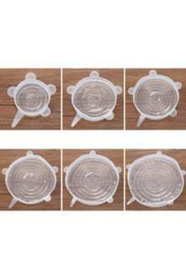 Mor Salkım Home 6 Lı Silikon Saklama Kabı Kapagı - Image 1