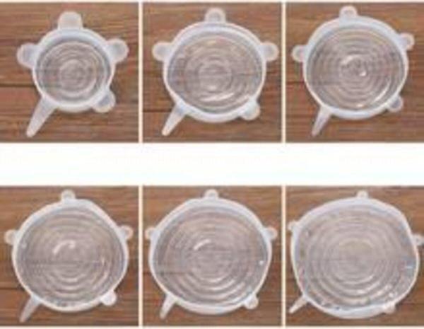 Mor Salkım Home 6 Lı Silikon Saklama Kabı Kapagı - Image 1