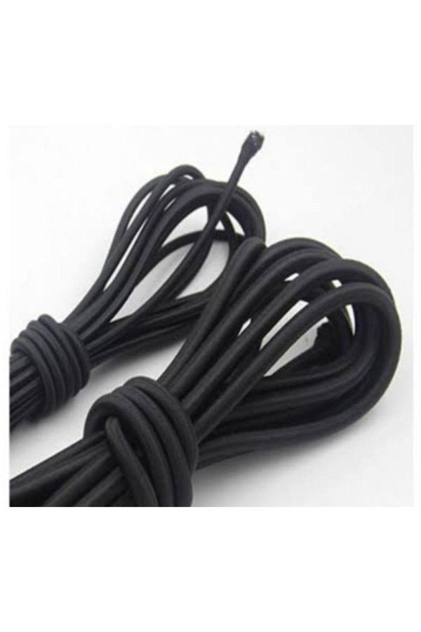 Mor Salkım Home Yuvarlak Lastik Ip 2,5 Mm Kalınlık Sert Dayanıklı 1/18 Kat Siyah 10 Mt - Image 1