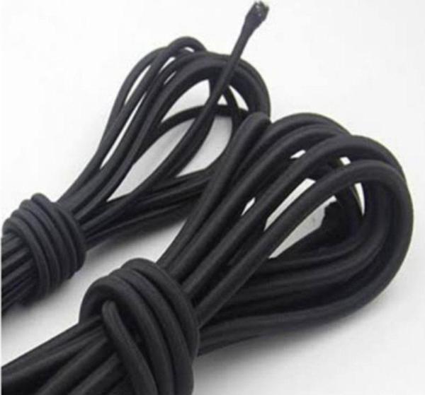 Mor Salkım Home Yuvarlak Lastik Ip 2,5 Mm Kalınlık Sert Dayanıklı 1/18 Kat Siyah 5 Mt - Image 1