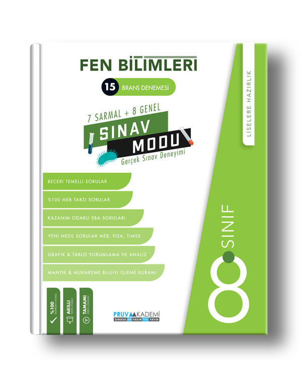 Pruva Yayınları 8. Sınıf Fen Bilimleri Sınav Modu  - Pruva Yayınları - Image 1