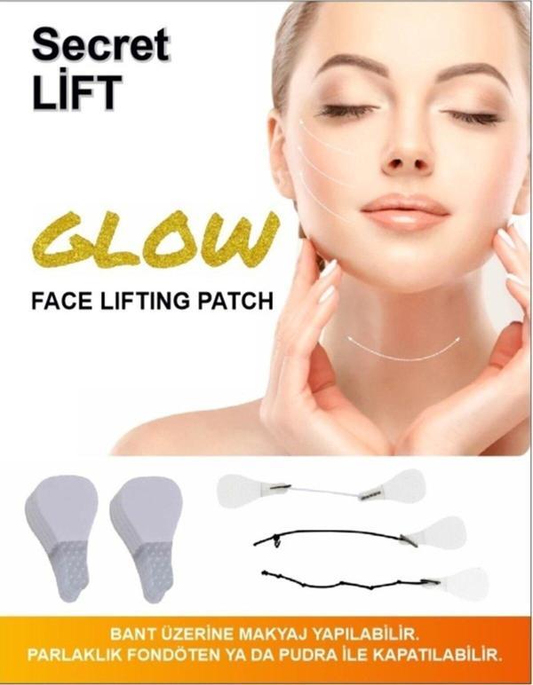 Secret Lift Glow Yüz Boyun Gerdirme Bantları 40 Adet (20 Çift) - Image 1