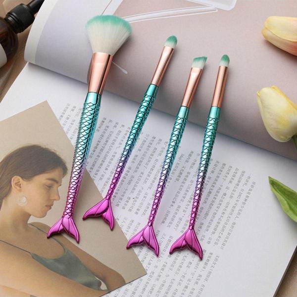 Mor Salkım Home Balıklı Nail Art Makyaj Fırçası 4 Adet Modern Tasarım 826334 - Image 1