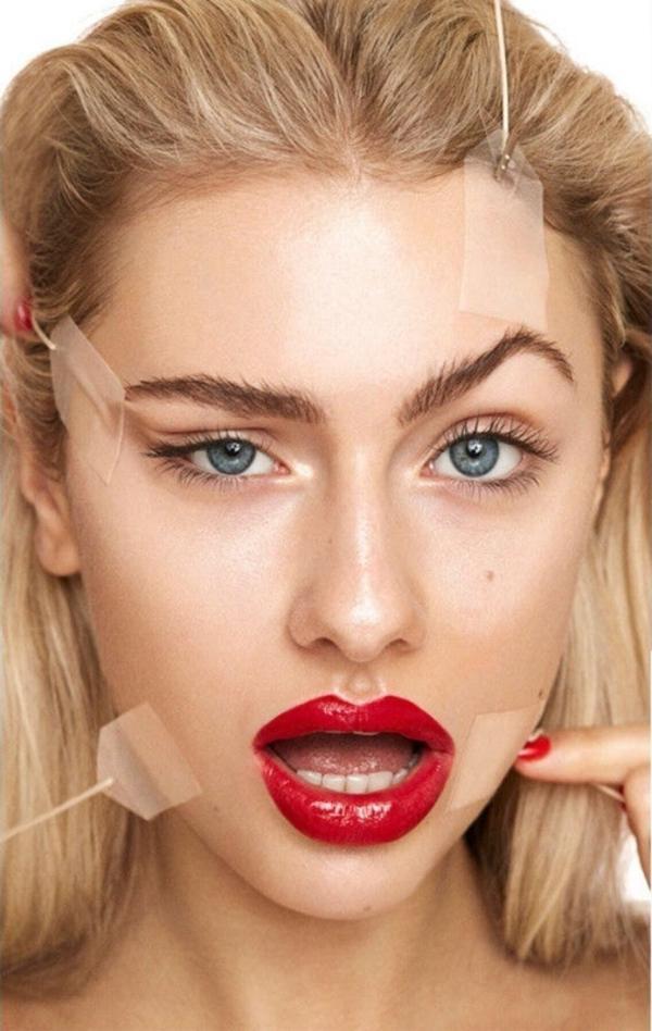 Secret Lift Pro Yüz Kaş Ipli Gerdirme Bantları 20 Adet (İpleri Dahil) Dikkat :Siyah İpli - Image 1