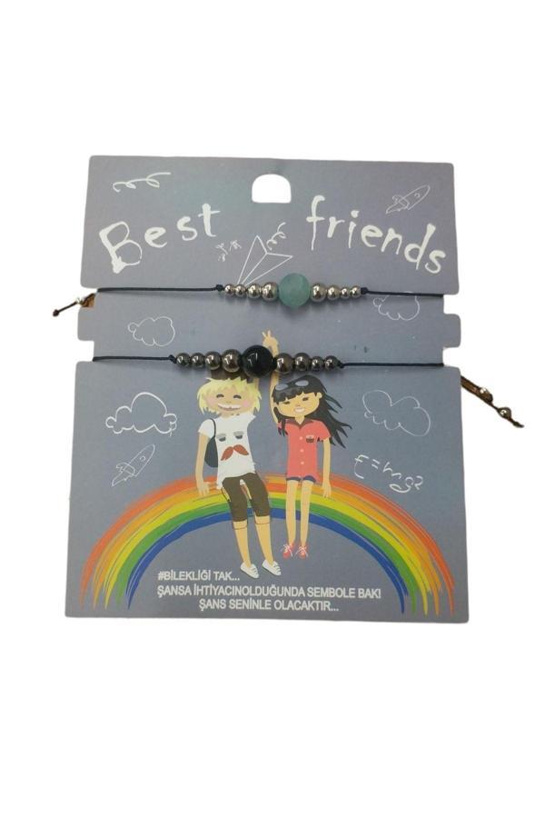 Mor Salkım Home Best Frend Genç-Çocuk Bileklik 2 Adet - Image 1