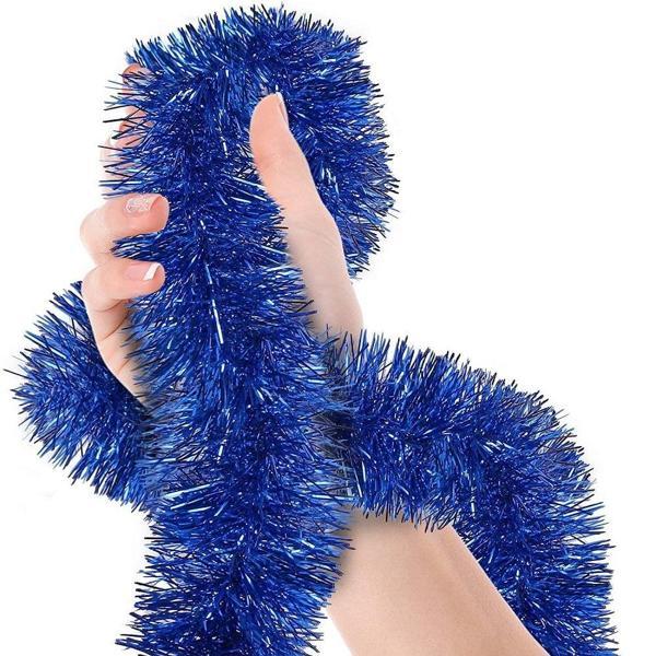 Simli Parti Süsü 2 Metre Mavi - Image 1