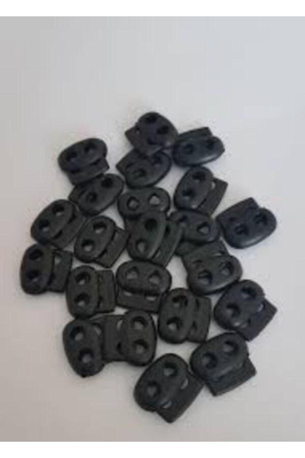 Mor Salkım Home Çift Delikli Ip Kordon Stoperi (50 Adet)(Plastik) - Image 1