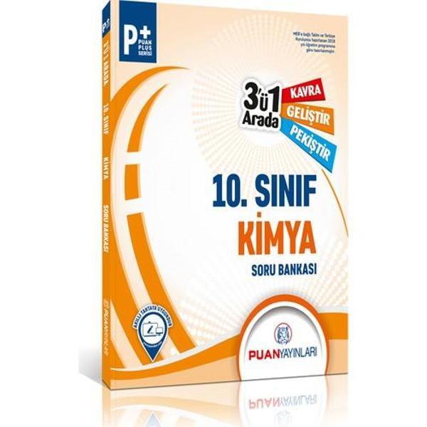 Puan Yayınları 10. Sınıf Kimya 3'Ü1 Arada Soru Bankası - Puan Yayınları - Image 1