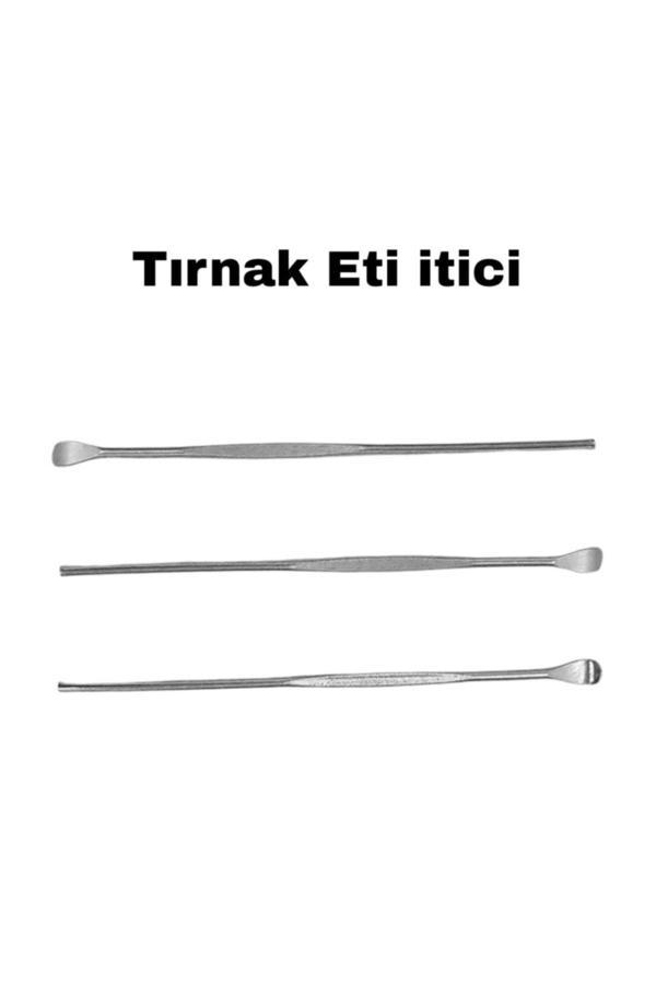 Mor Salkım Home Paslanmaz Krom Çelik 8 Cm Metal Tırnak Kenarı Itekleme Çubugu 3 Adet - Image 1