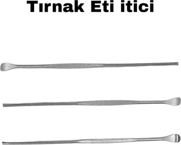 Mor Salkım Home Paslanmaz Krom Çelik 8 Cm Metal Tırnak Kenarı Itekleme Çubugu 3 Adet - Image 1