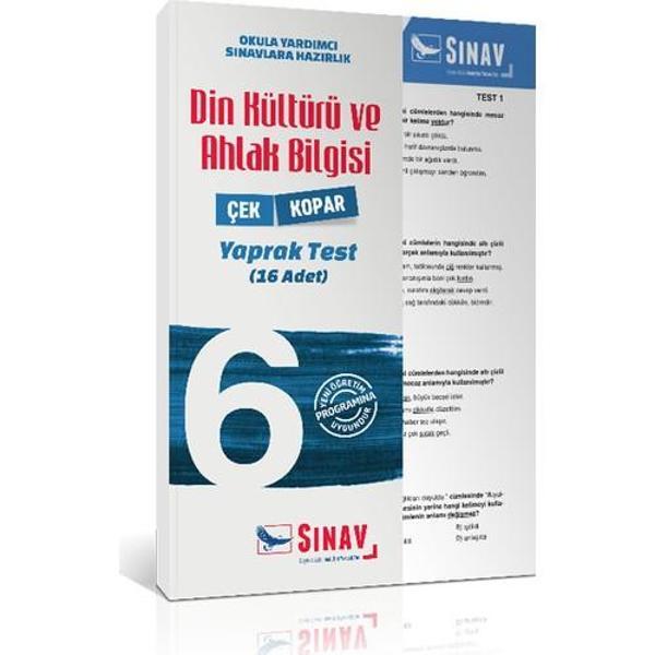 Sınav Yayınları 6. Sınıf Din Kültürü Ve Ahlak Bilgisi Çek Kopar Yaprak Test - Sınav Yayınları - Image 1