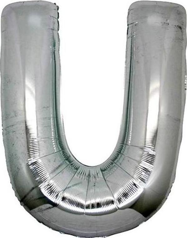 Gümüş Rengi Folyo Harf Balon 1 Metre - Image 1