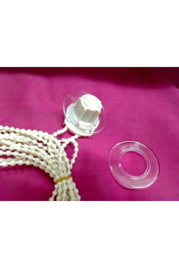 Mor Salkım Home Stor Zebra Perde Yedek Zincir 2 Adet 30 Mm +2 Adet Hizalama Halkası - Image 1