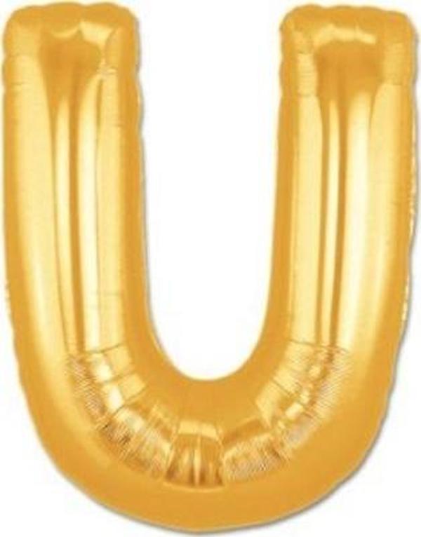 Altın Sarısı Folyo Harf Balon 1 Metre - Image 1