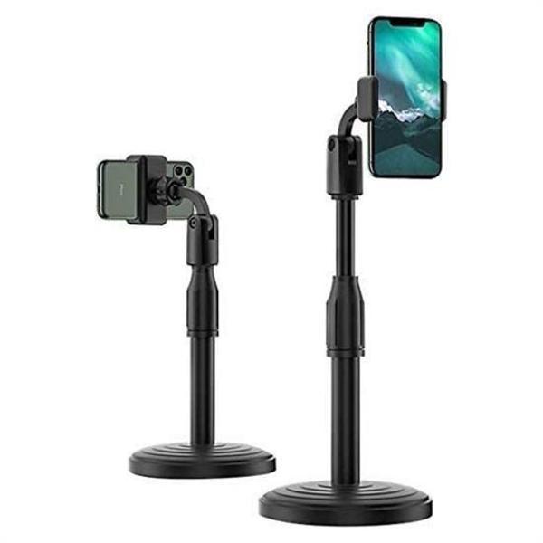 360 Derece Döndürülebilir Masaüstü Teleskopik Telefon Standı Çok Fonksiyonlu Telefon Tutucu - Image 1