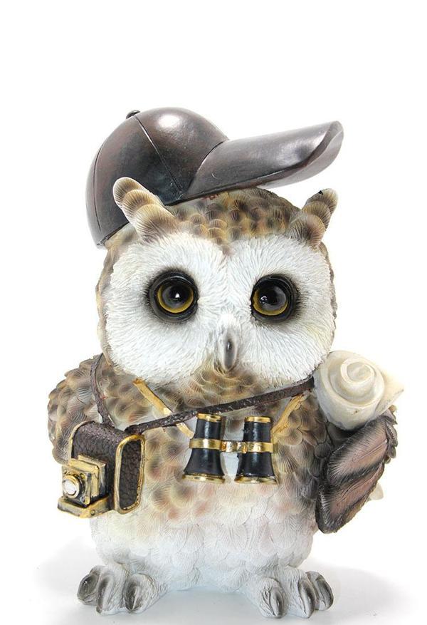Steampunk Polyester Baykuş Figürü Model 2 - Image 1