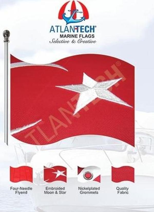 Atlantech Türk Bayrağı 40x60cm - Image 1