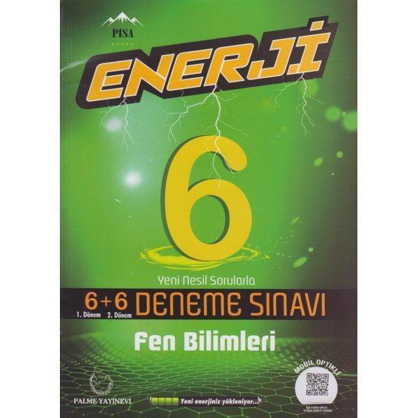 Palme Yayınları 6. Sınıf Fen Bilimleri Enerji 6+6 Deneme - Palme Eğitim - Image 1