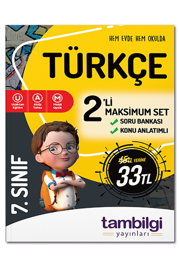 Tambilgi Yayınları 7. Sınıf Türkçe Doping 2'li Set - Tambilgi Yayınları - Image 1