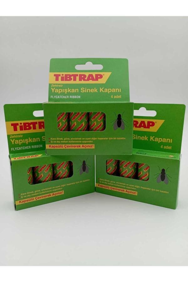 TİBTRAP ZEHİRSİZ SİNEK KAPANI / SİNEK YAPIŞKANI 4*9.5 gr 3 ADET - Image 1