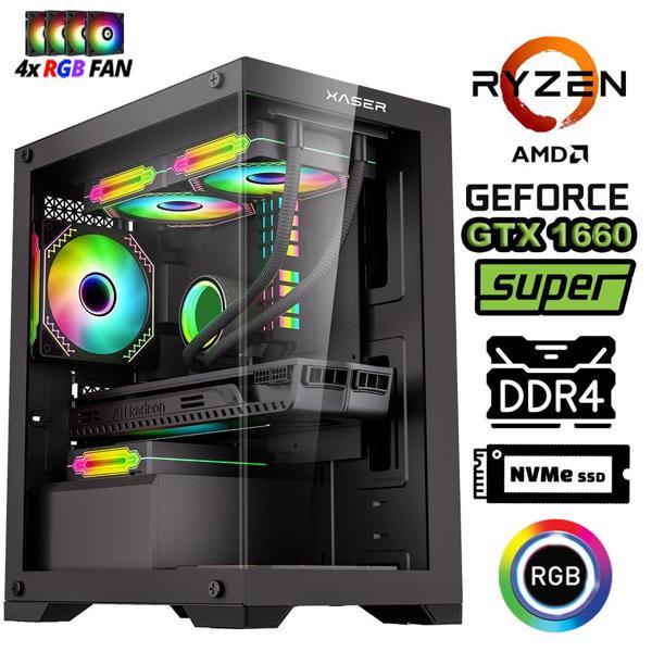 Xaser Blood x120 Ryzen 7 5700x 32GB Ram 1TB M.2 SSD 6GB GTX1660 Super Masaüstü Oyuncu Bilgisayar - Image 1