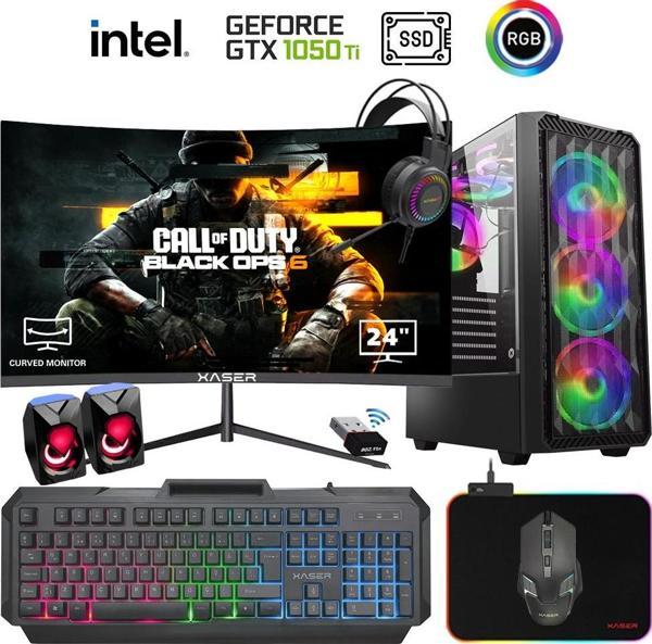 Xaser Xsr936 i5 4590 16GB Ram 1TB SSD 4GB 1050Ti 24" Curved Masaüstü Oyuncu Bilgisayarı - Image 1