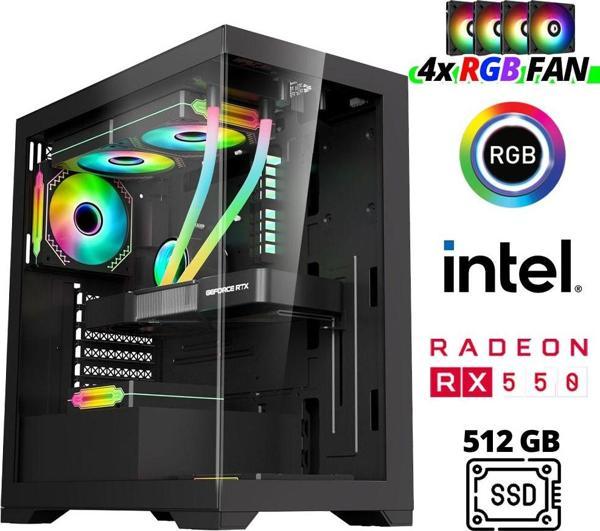 Xaser Xsr969 i5 4590 16GB Ram 512GB SSD 4GB RX550 Ekran Kartı Masaüstü Oyuncu Bilgisayarı - Image 1