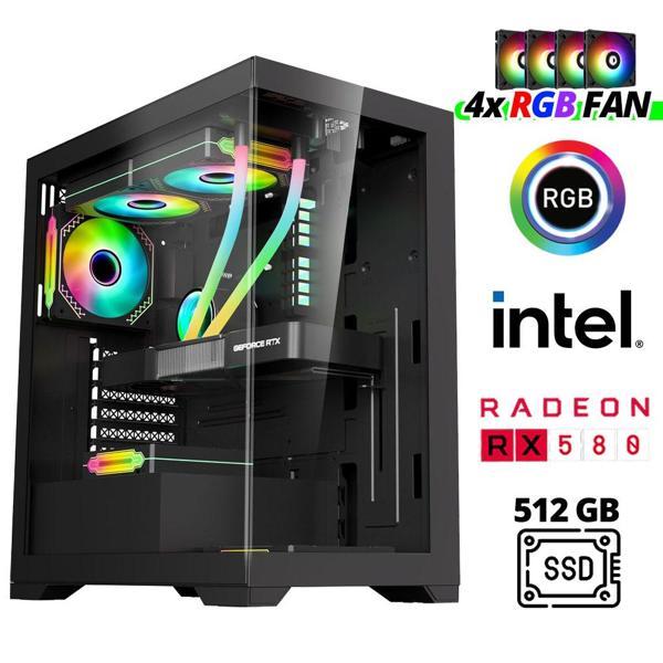 Xaser Xsr973 i5 3470 16GB Ram 512GB SSD 8GB RX580 Ekran Kartı Masaüstü Oyuncu Bilgisayarı - Image 1