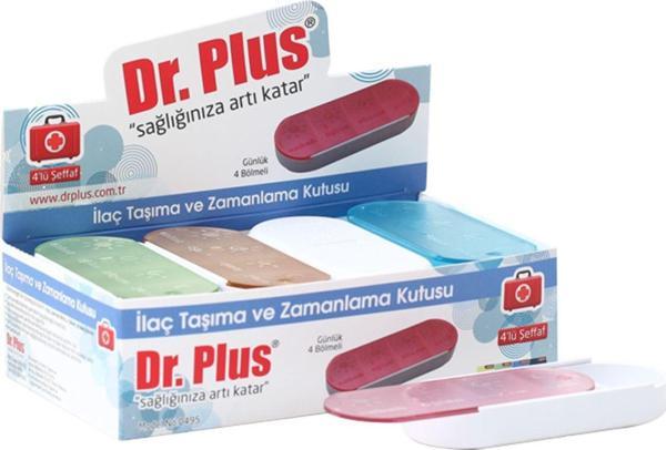 Haftalık Ilaç Hap Saklama Ve Zamanlama Kutusu Şeffaf (kutu=12 Adet ) Dr. Plus - Image 1