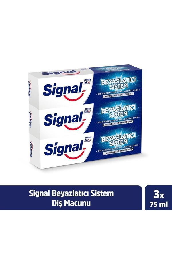 Beyazlatıcı Sistem Diş Macunu 75 ml X3 - Image 1