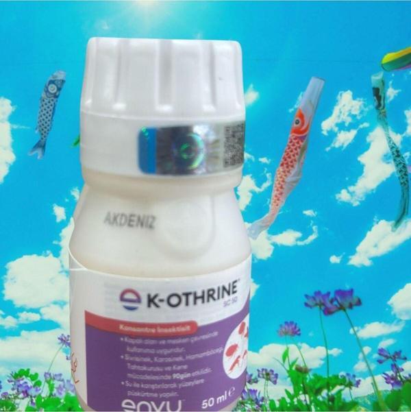 Envu K-othrine Sc /yeni Tarih Yeni Ambalaj/ Konsantre Haşere Ilacı 50cc Skt.2027 - Image 1