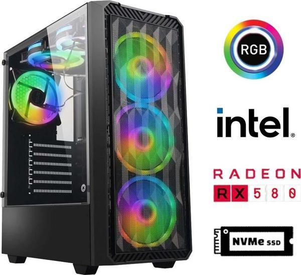Xaser GX10 i5 4570 16GB Ram 512GB M.2 NVMe SSD 8GB RX580 Masaüstü Oyuncu Bilgisayarı - Image 1