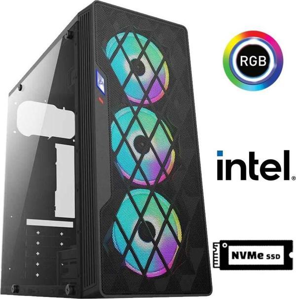 Xaser GX20  i5 3470 16GB Ram 512GB M.2 NVMe SSD 4GB GT740 Masaüstü Oyuncu Bilgisayarı - Image 1