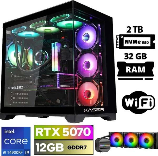 Xaser Lexus x150 i9 14900KF 32GB DDR5 Ram 2TB M.2 NVMe SSD 12GB RTX5070 Masaüstü Oyuncu Bilgisayarı - Image 1