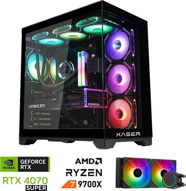 Xaser Lexus x280 Ryzen 7 9700X 32GB DDR5 Ram 1TB M.2 NVMe SSD 8GB RTX4070 SUPER Sıvı Soğutmalı Oyuncu Bilgisayarı - Image 1