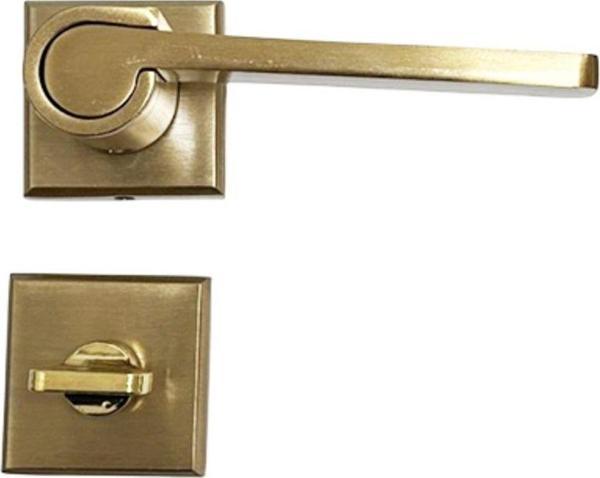 Armax Leon Closeed Mat Albirifin Wc Kapı Kolu-Kolay Montaj, Iç Kapı Kolu, Modern Kapı Kolu (1 Takım) - Image 1