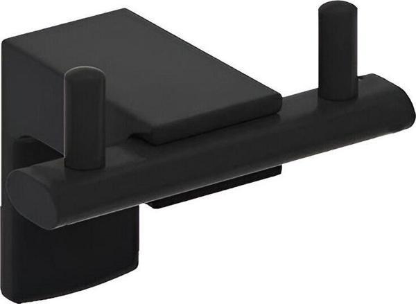 Csk Galaxy Black İkili Askılık Duvar Tipi, Paslanmaz, Şık Banyo Askısı - Image 1