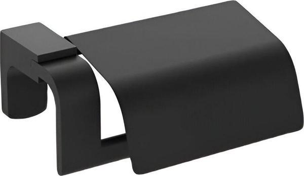 Csk Galaxy Black Kapaklı Tuvalet Kağıtlığı - Paslanmaz, Şık Ve Dayanıklı Banyo Aksesuarı - Image 1