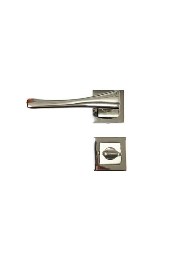 Nobel Pro Line Nikel Saten Wc Kapı Kolu-Kolay Montaj, Iç Kapı Kolu, Modern Kapı Kolu (1 Takım) - Image 1