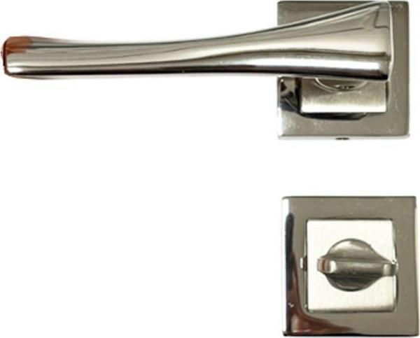 Nobel Pro Line Nikel Saten Wc Kapı Kolu-Kolay Montaj, Iç Kapı Kolu, Modern Kapı Kolu (1 Takım) - Image 1